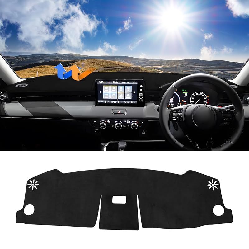 Cartist ホンダ 新型 ヴェゼル RV系 ダッシュボードマット 映り込み防止 ダッシュボードカバー マルチビューの装備車専用 VEZEL RV3 RV4 RV5 RV6 2021年4月-現行 車種専用設計 日焼け防止 ダッシュボー