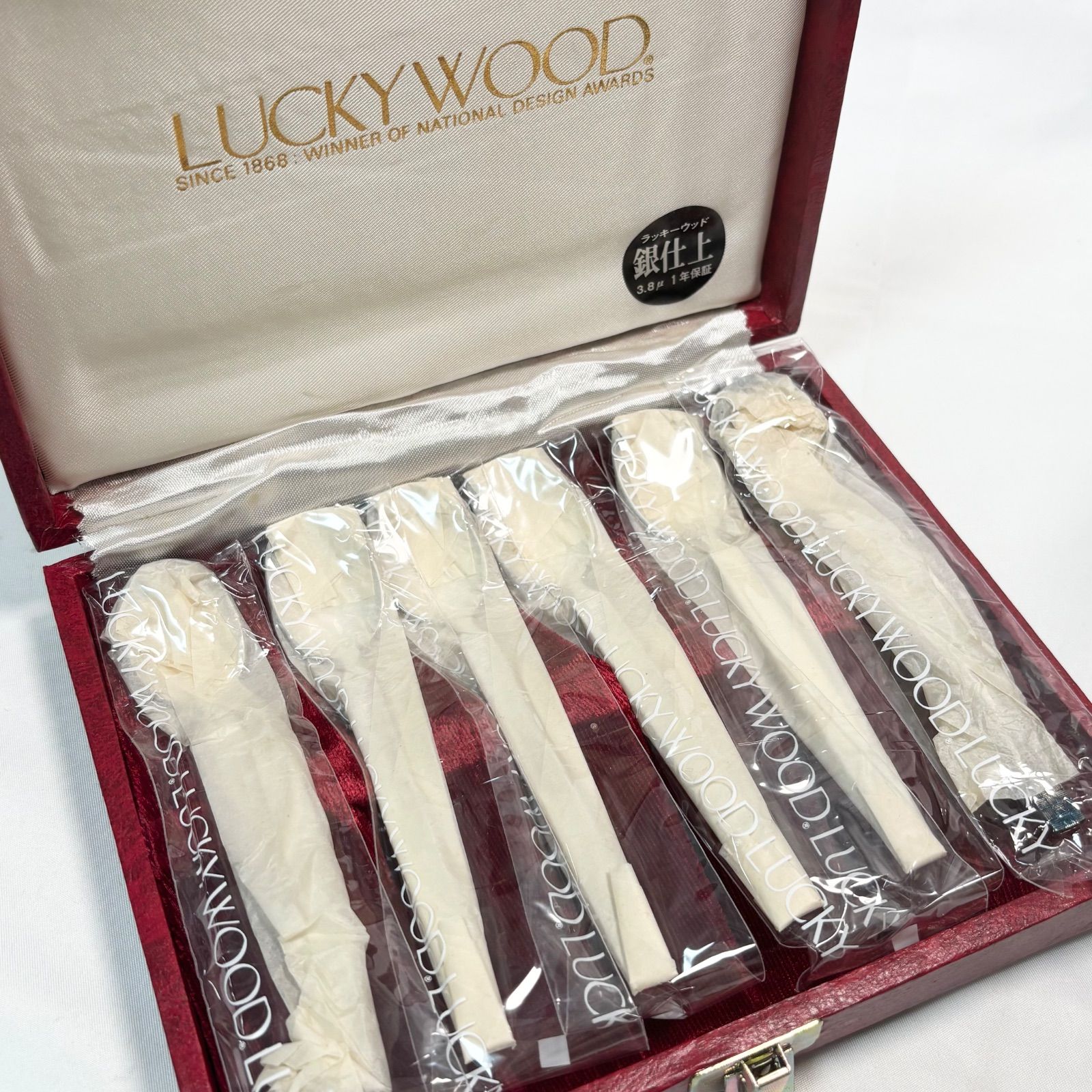 送料無料】【ほぼ未使用】LUCKY WOOD/ラッキーウッド/カトラリー