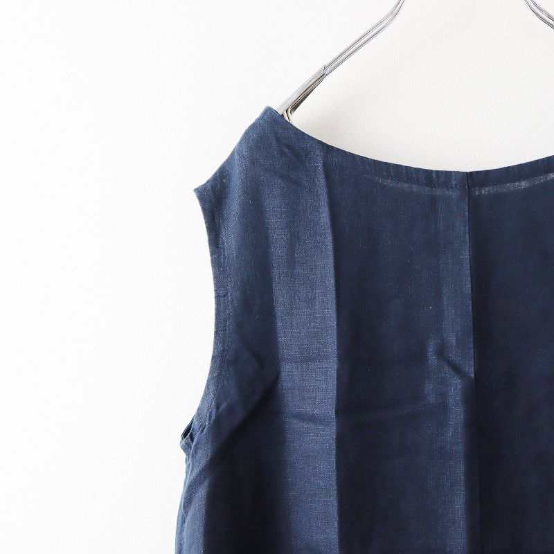 フォグリネンワーク fog linen work リネンノースリーブワンピース 