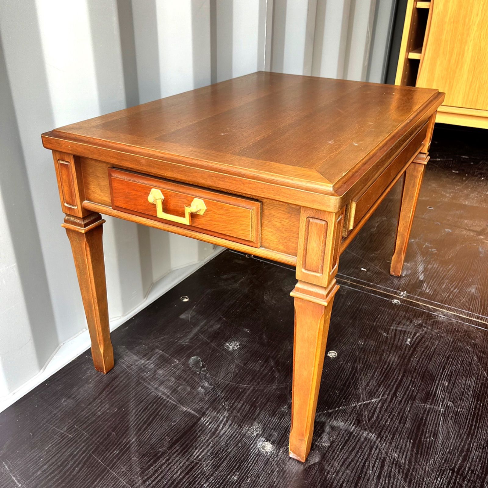 取付無料！マルニ地中海ロイヤル 天然木おしゃれアンティーク収納付きローテーブル✨ 取付無料！マルニ地中海ロイヤル 天然木おしゃれアンティーク