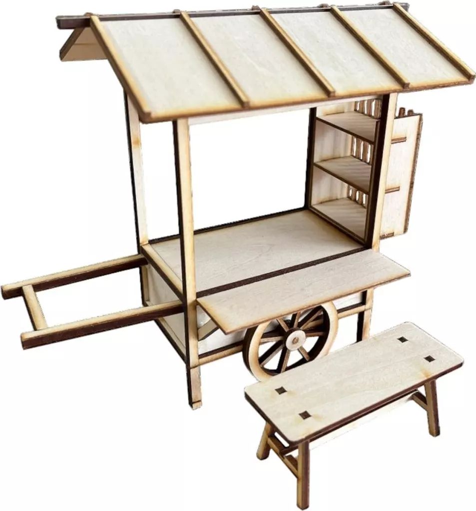 新品】プラモデル 模型 1/12 屋台 Food cart [WZ-030] コバアニ