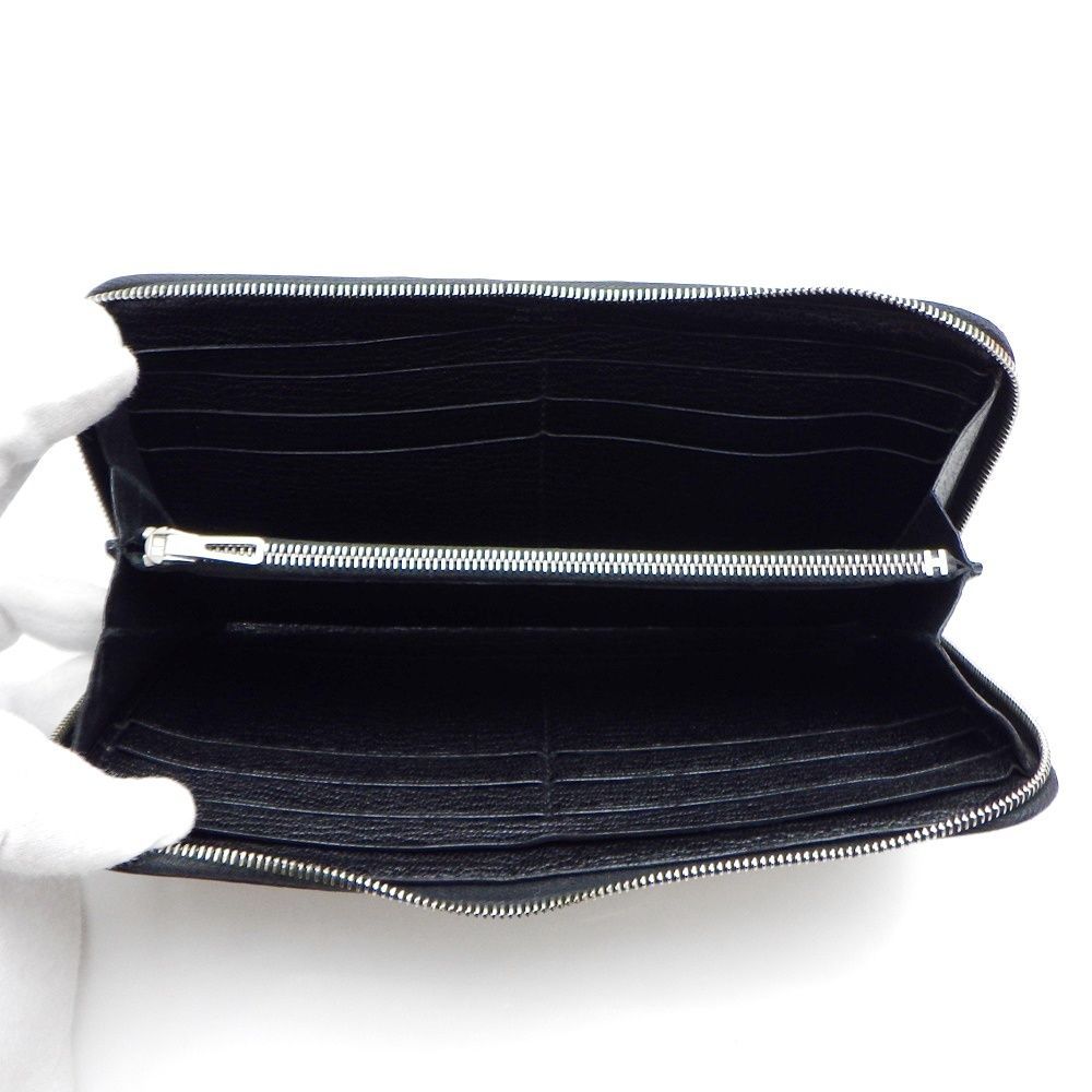 エルメス アザップロング クラシック シェーブル ノワール ブラック 黒  