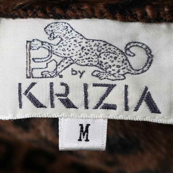 ⭐️新品⭐️KRIZIA クリツィア　ヒョウ柄　ベージュ　ファー付きジャンパー ビーバイ クリツィア ファーコート ヒョウ柄 ジャケット