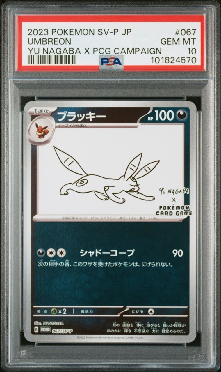 ポケモンカード ブラッキー nagaba PSA10