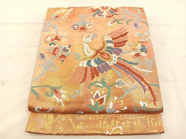 正絹 袋帯 六通柄 今河織物謹製 木屋太 小窓洋花図案 逸品 平和