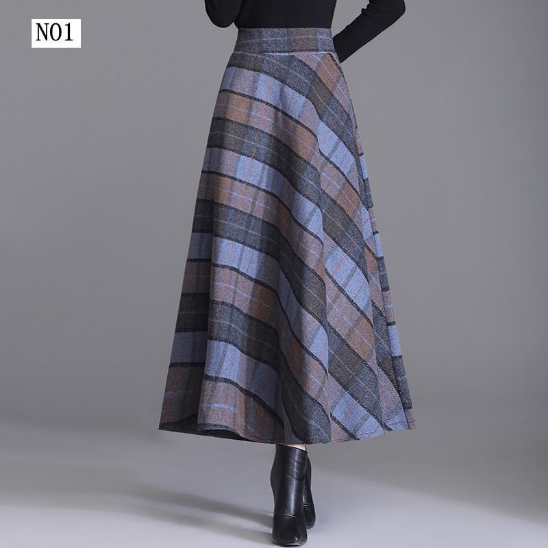 スカート レディース ロングスカート ツイード マキシスカート ロング丈スカート フ ハイウエスト 秋 冬 レディーススカート ボトムス 通勤 着痩せ 優雅 秋冬 体型カバー 女性 大人 xkmilyx 42