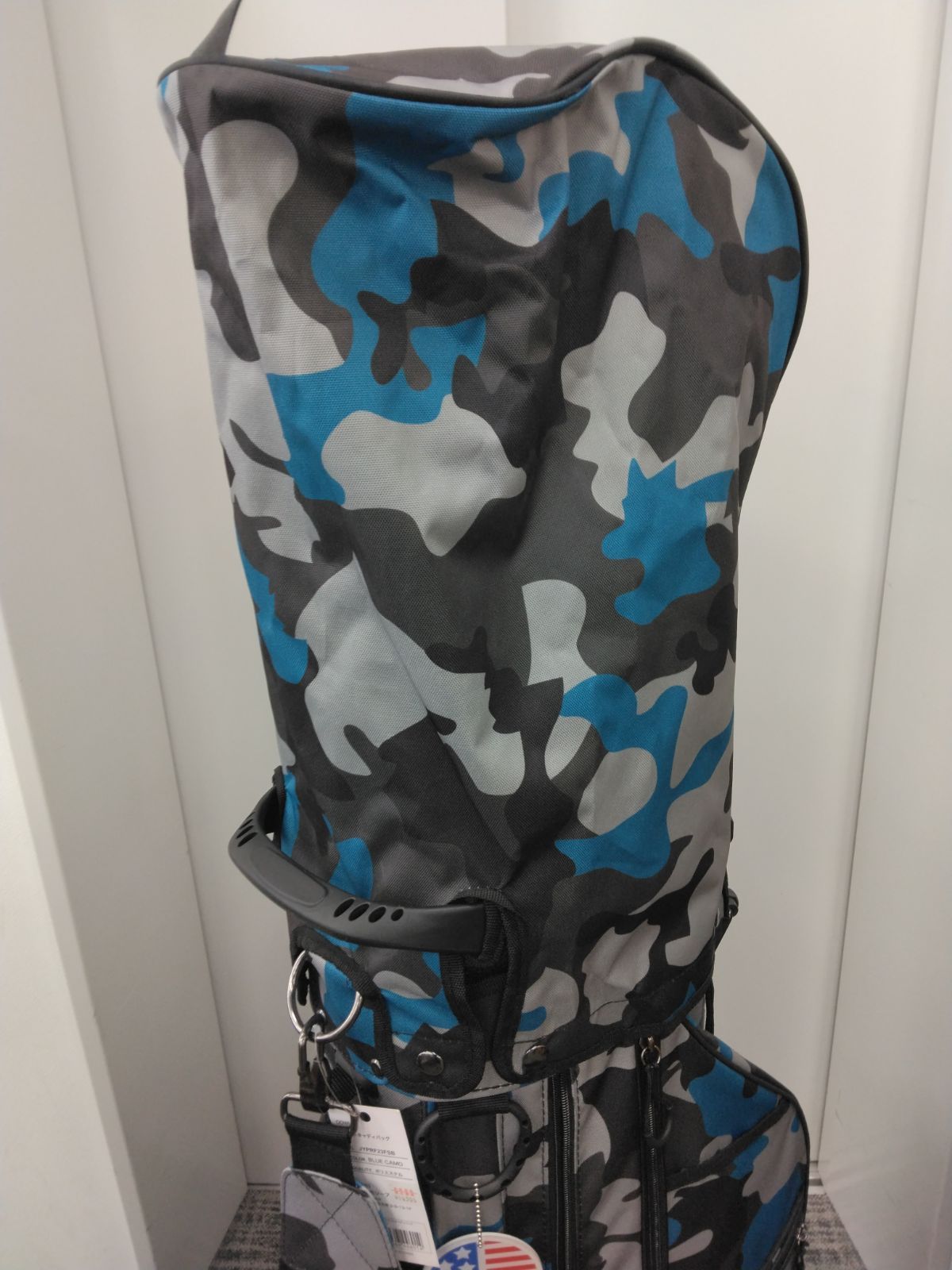 新品未使用品】OOWLS 14分割 ブルーカモ スタンドキャディバッグ