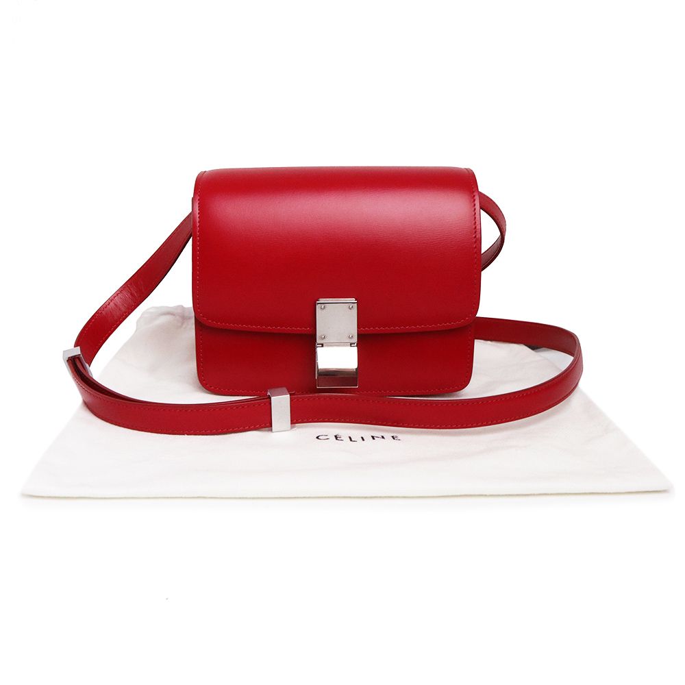 セリーヌ クラシック ボックス スモール ショルダーバッグ 斜め