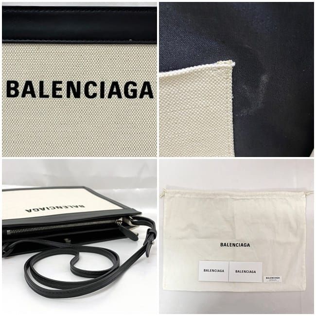バレンシアガ ショルダーバッグ ネイビーポシェット f-21650 - メルカリ