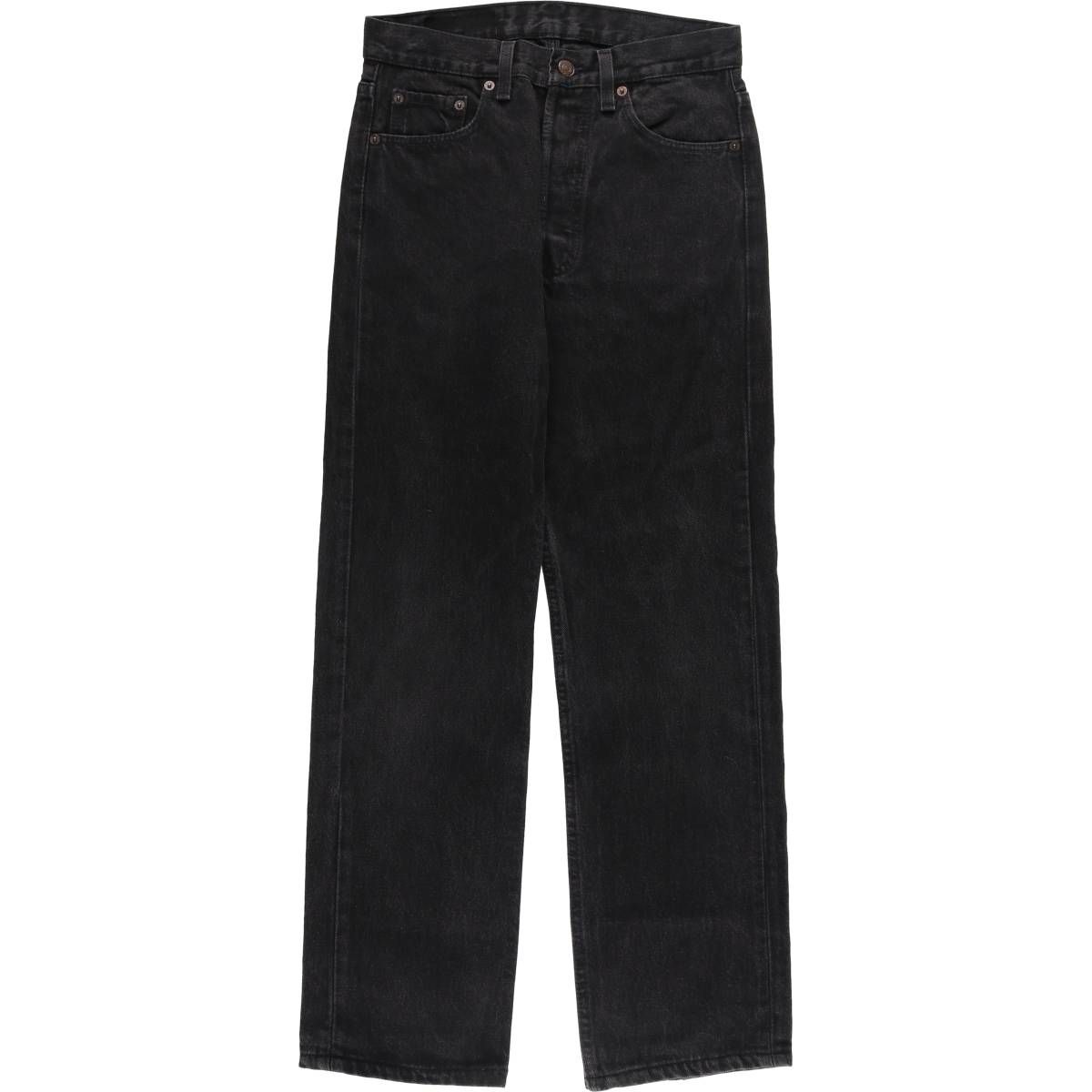 古着 90年代 リーバイス Levi s リーバイス501 ブラックデニム ストレートデニムパンツ レディースL w28 相当|evb009646