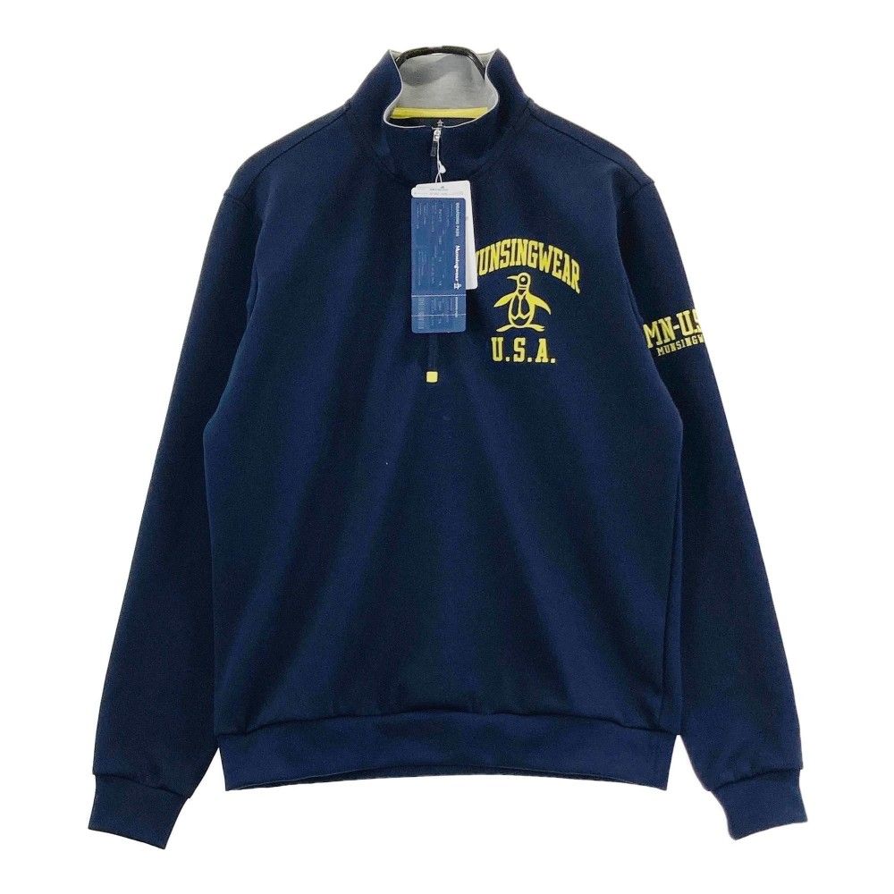 Munsingwear メンズ ハーフジップ ネイビー L Munsingwear メンズ ハーフジップ ネイビー L ゴルフ Munsingwear