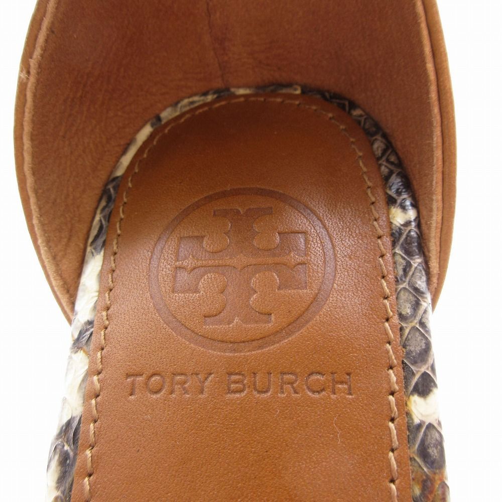 TORY BURCH トリーバーチ パイソン レザー サンダル アンクル