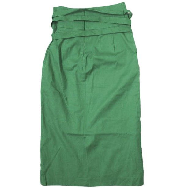 サクラ コットンリネンストレッチ ウエストリボン付きタイトスカート SACRA 118120121 国内正規品 210803 送料無料 SACRA サクラ 日本製 コットンリネンストレッチ ウエストリボン付き