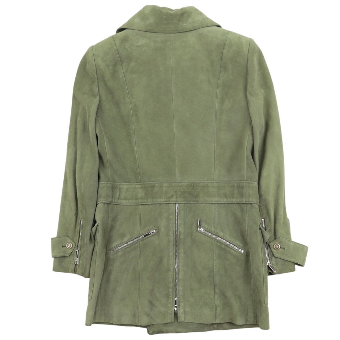 シャネル オム 15SS ランウェイ着用 スエードライダース コート