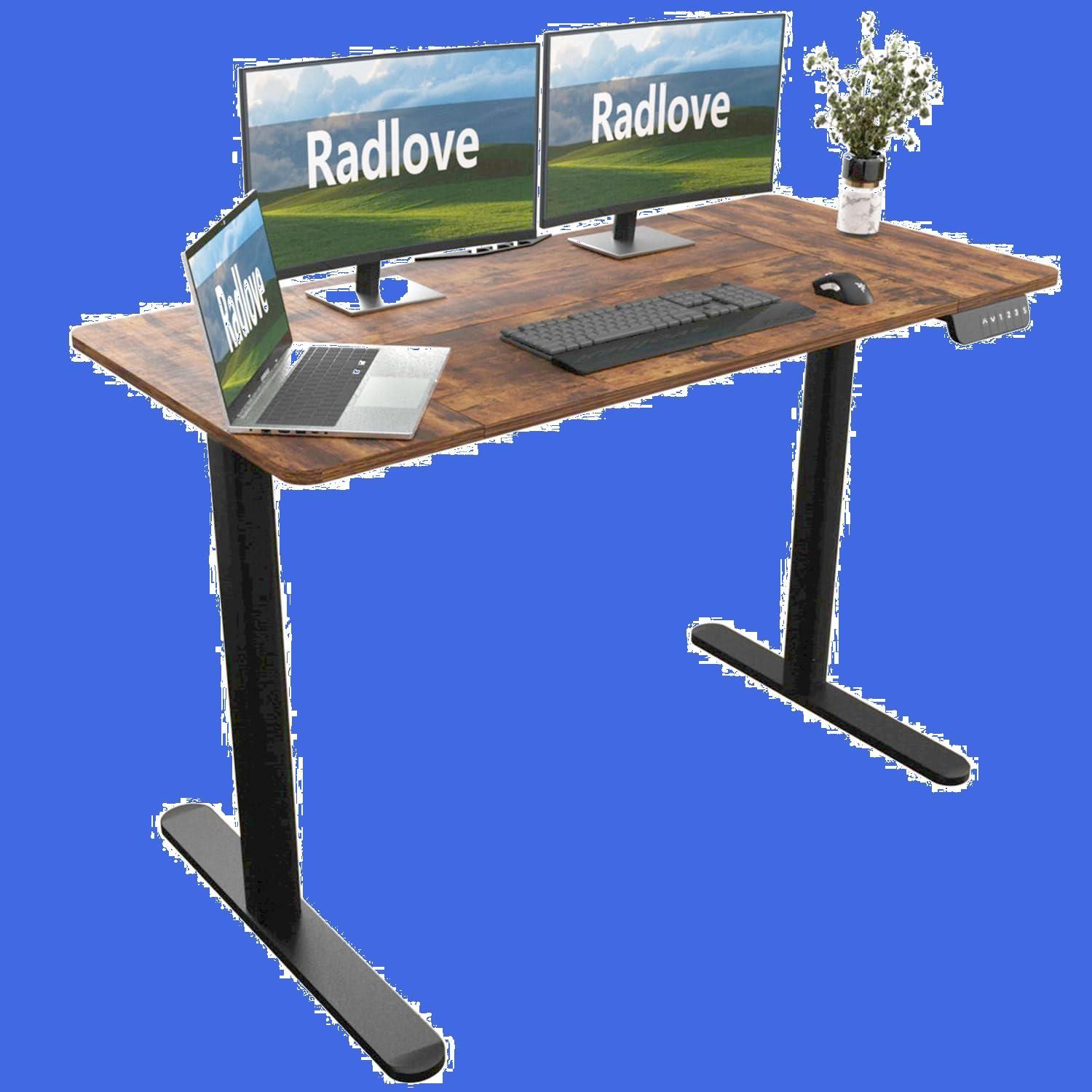 Radlove 昇降デスク (ブラウン, 140*76cm) Amazon.co.jp: Radlove 昇降式デスク ゲーミングデスク 机 電動