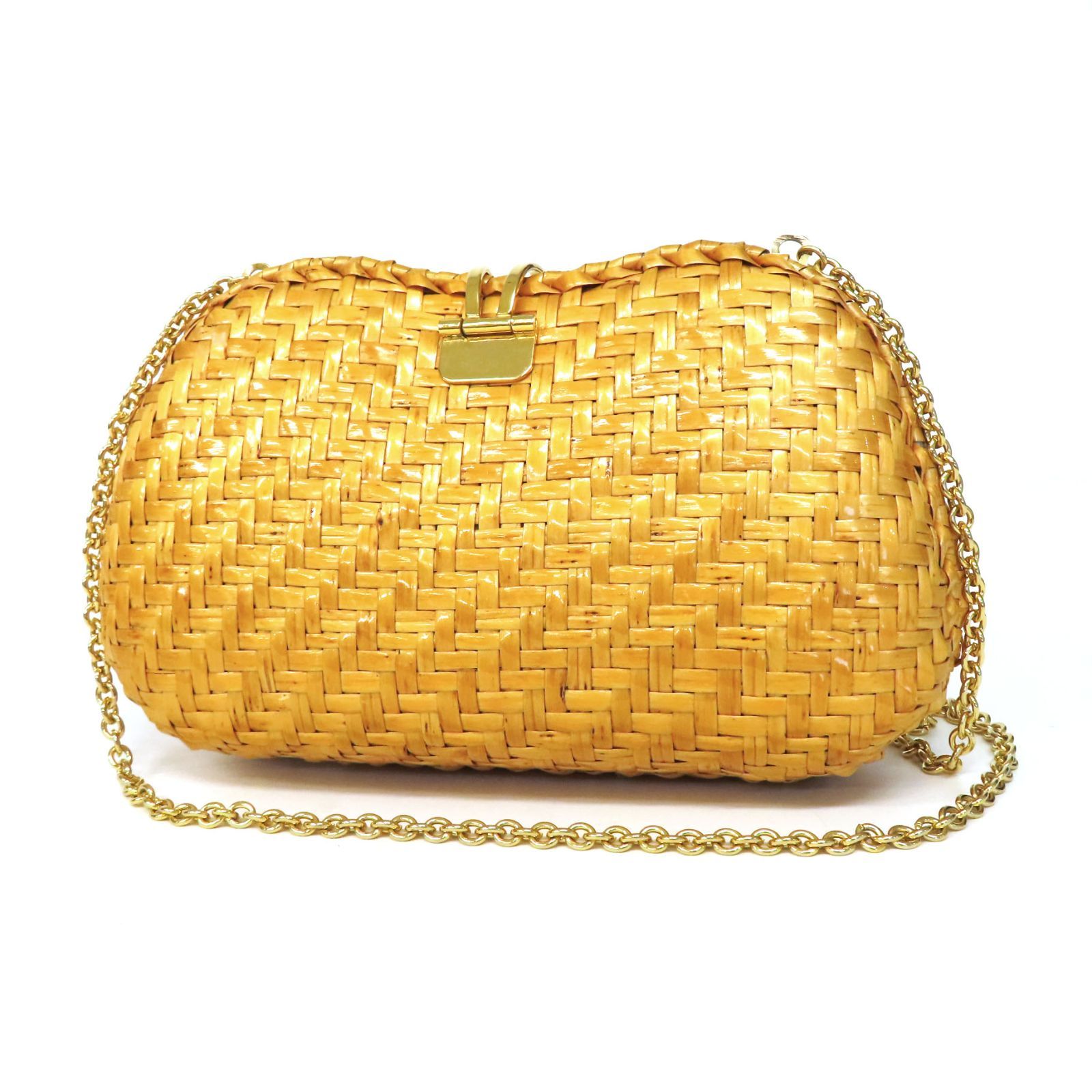 クレージュ かごバッグ Courreges チェーン ショルダー バッグ ハート