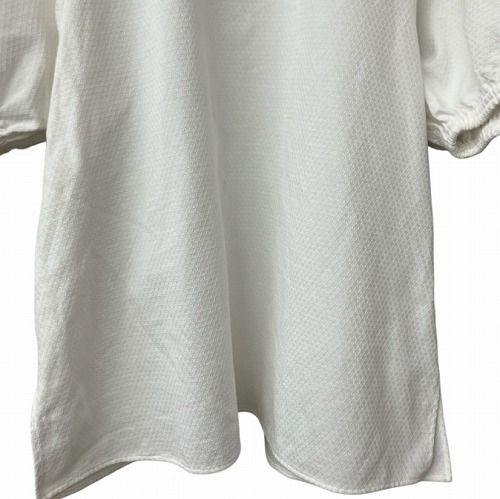 クロエ CHLOE 24SS ボリュームスリーブ プルオーバー ブラウス 半袖 白 ホワイト 36 CHC24SHT0704810736 ■GY21 レディース クロエ CHLOE 24SS ボリュームスリーブ プルオーバー ブラウス