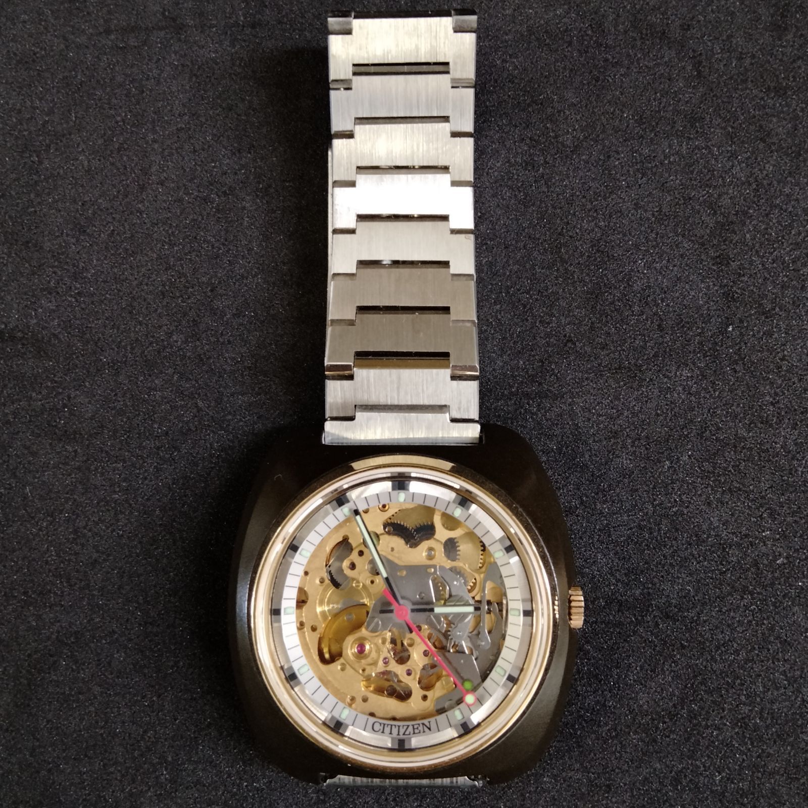 激レア！デッドストック CITIZEN 両面スケルトン オートマチック 未