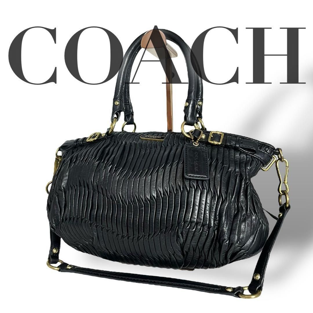 4988 COACH コーチ 2wayハンドバッグ マテゾン ギャザード