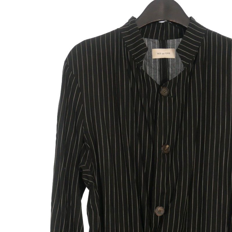 ベッドフォード BED J.W. FORD 20SS Stand Collar Stripe Jacket