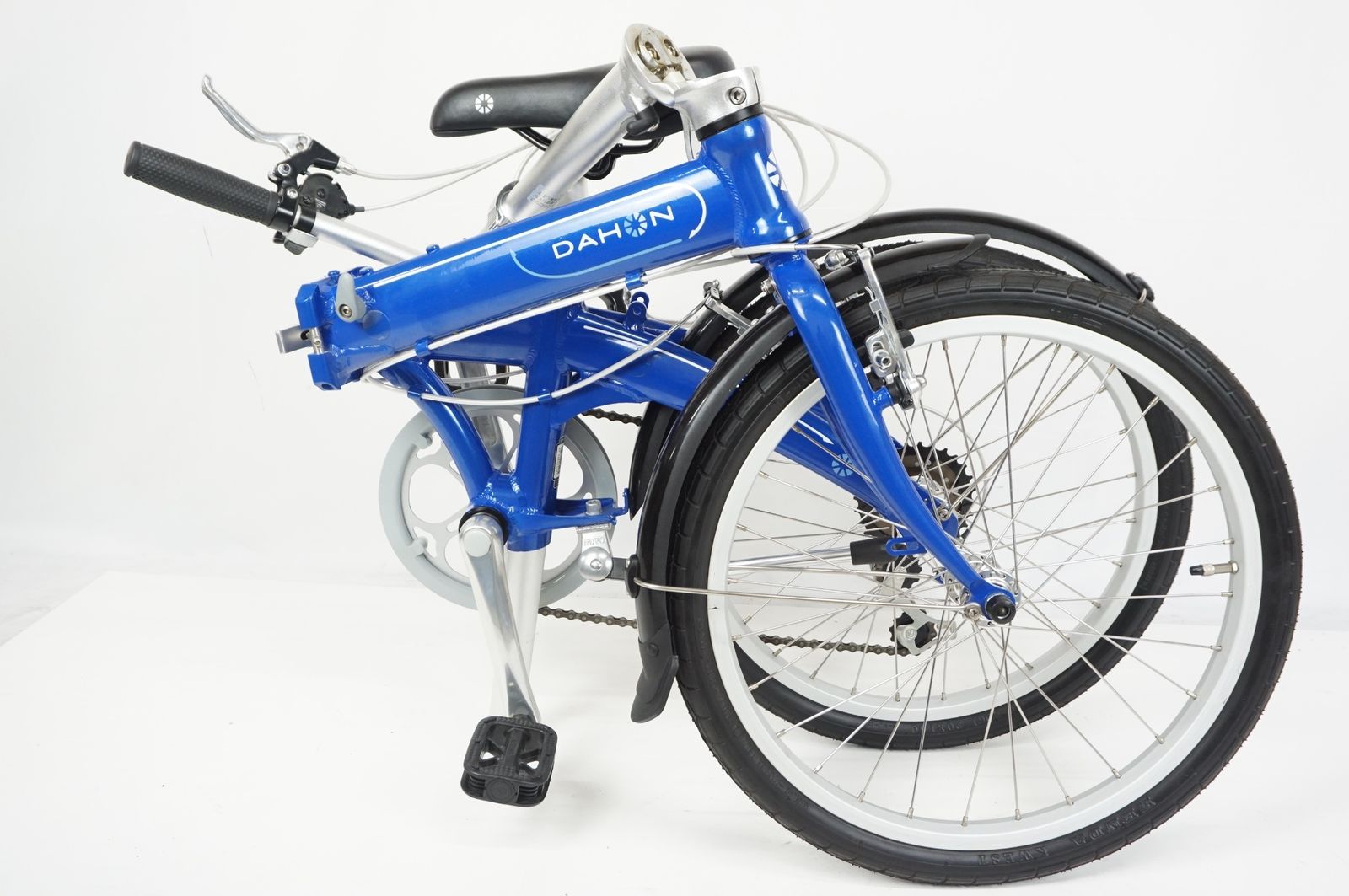 DAHON 折りたたみ自転車 route 青　20インチ　7段変速　中古 Amazon | ダホン(DAHON) Route ルート 折りたたみ自転車 2022年モデル