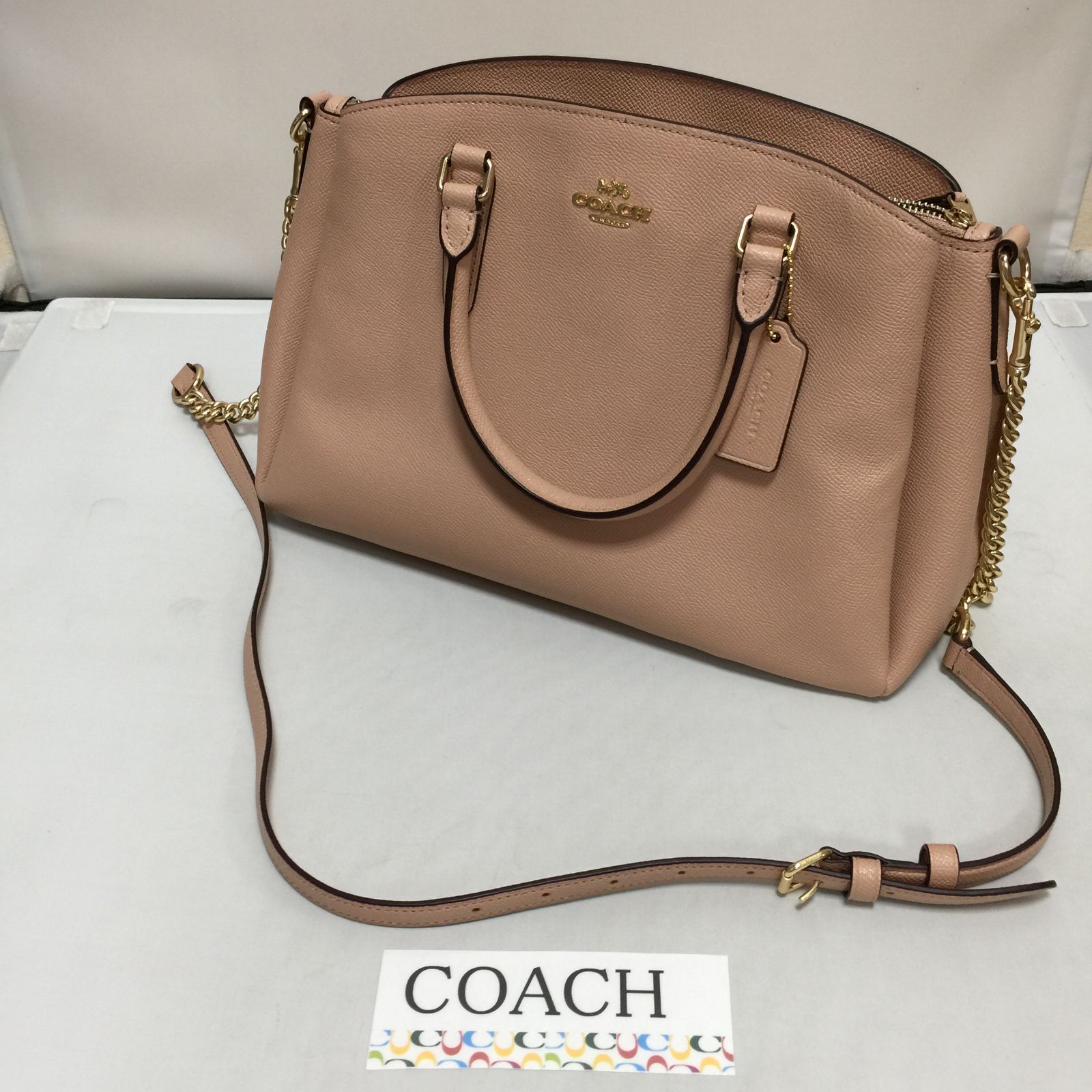 COACH セージキャリーオール 2way ショルダーバッグ | abcfc.com.br