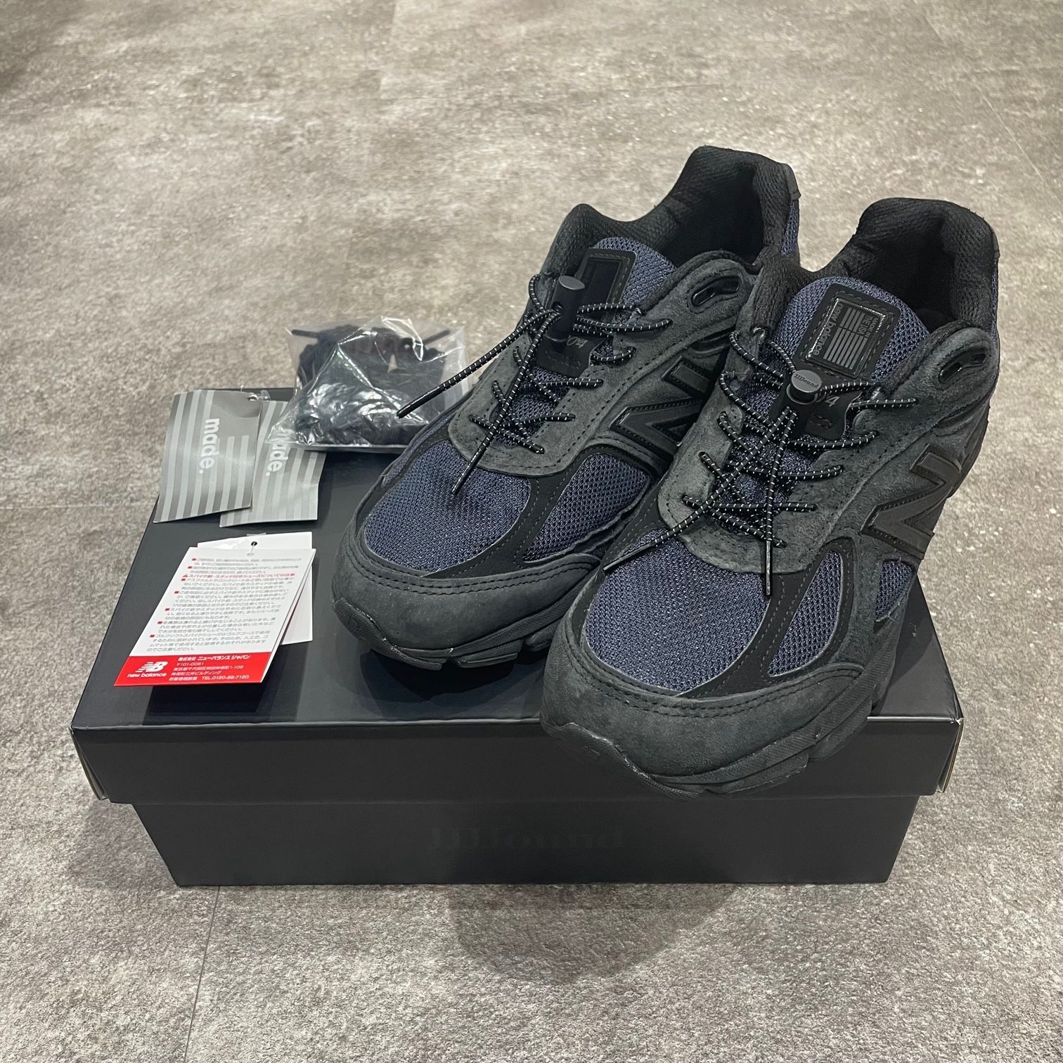 国内正規 JJJOUND × NEW BALANCE 990V4 NAVY/BLACK コラボ ジョウンド 