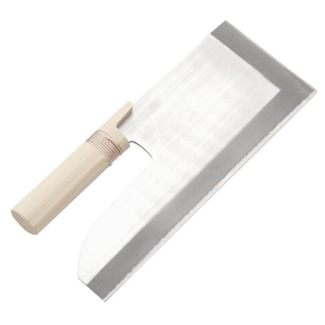 ナガノ産業 本格派 めん切り包丁 雄山 30cm 白木柄 ステンレス刃 手打ちそば うどん 麺切り用 麺切包丁 そば包丁