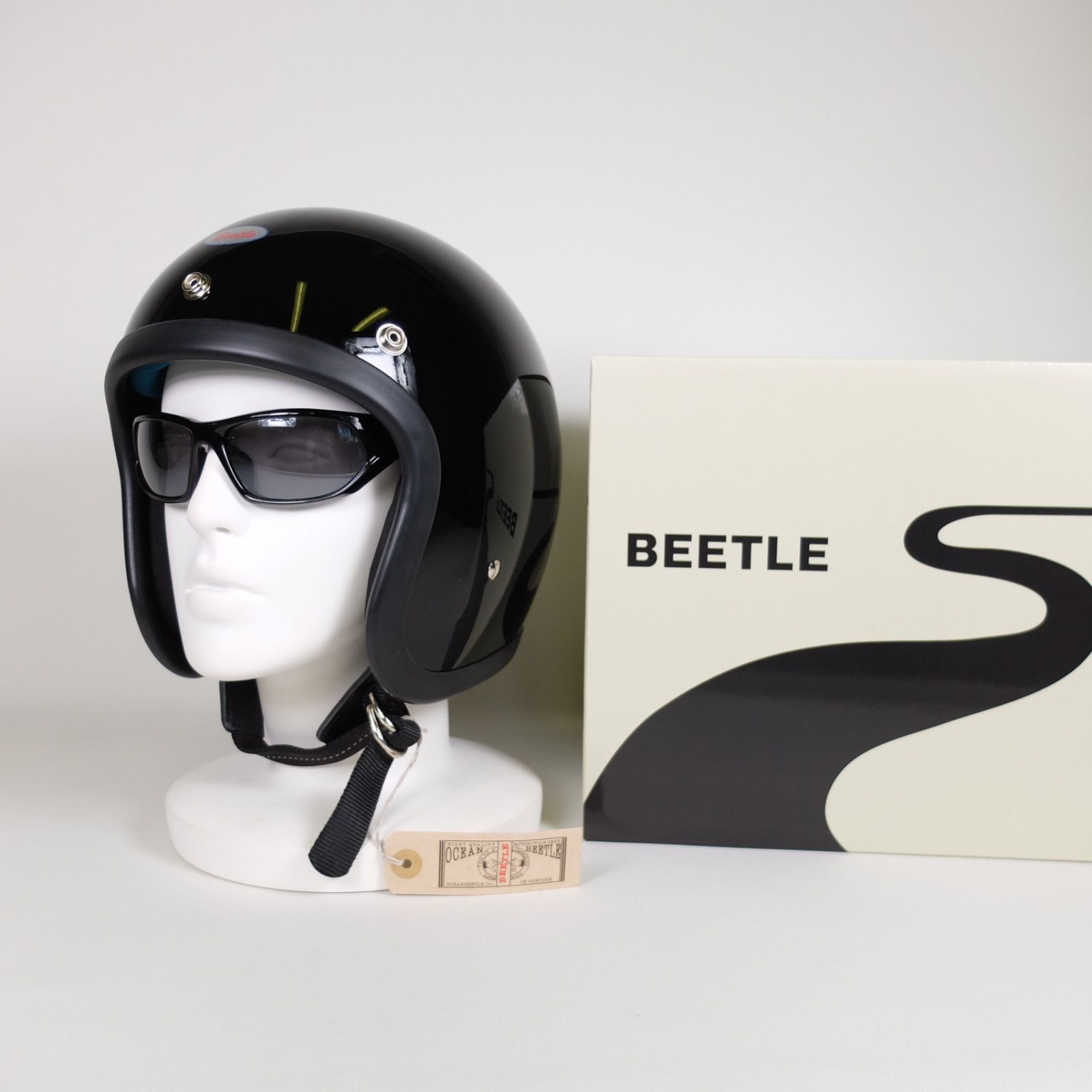 OCEAN BEETLE|オーシャンビートル|L.A.C-2|エルエーシー2|アイボリー|ivory|ビートル|ヘルメット|ジェットヘルメット|ジェッペル|チョッパーヘルメット