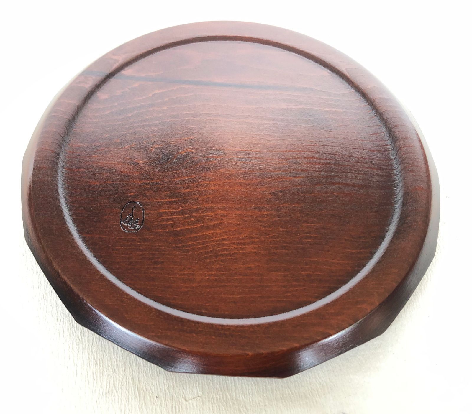 丸盆トレー お盆 花後藤太陽給仕盆 尺寸 30㎝ 給仕盆 漆器 漆