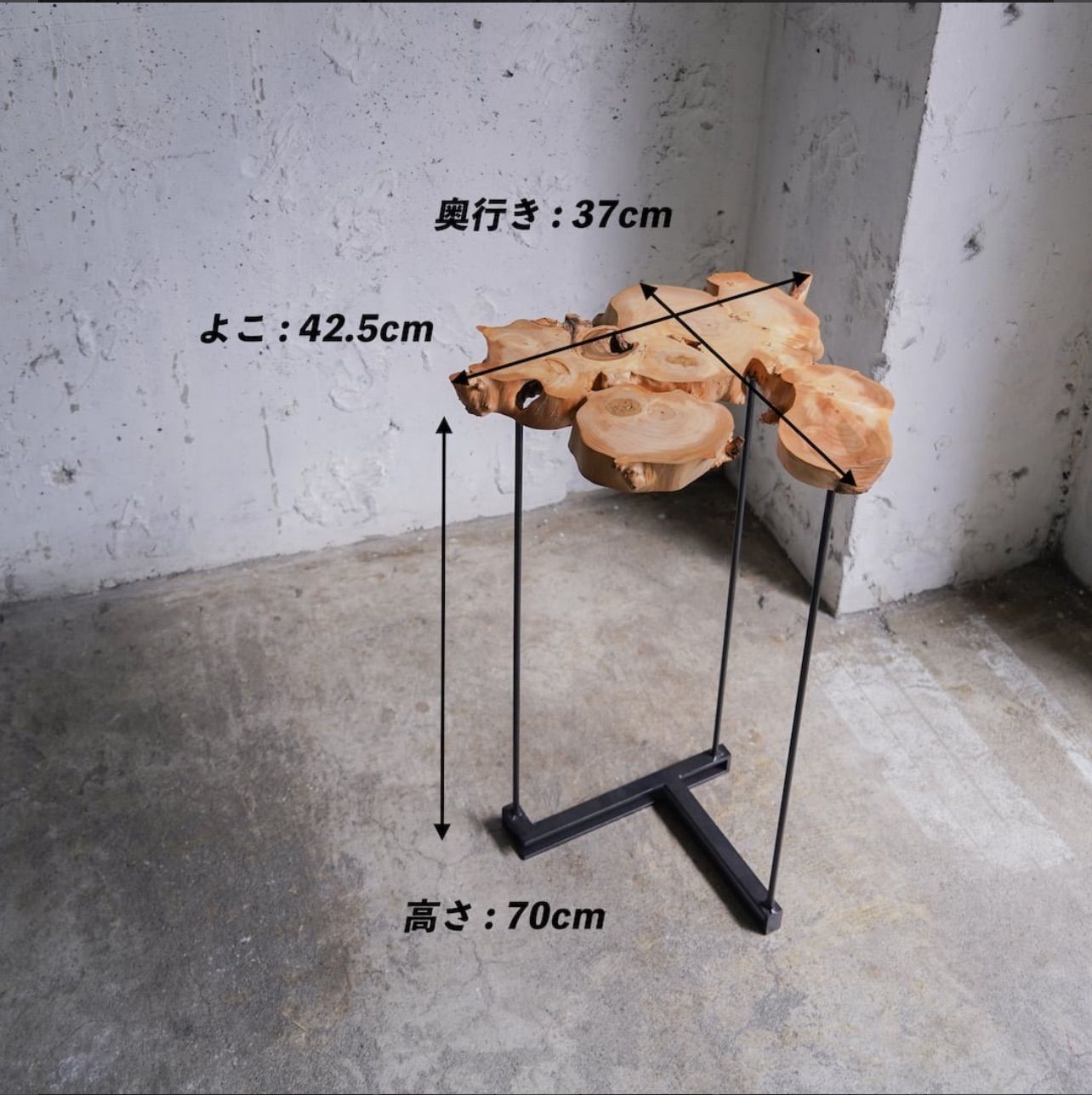 イチョウのディスプレイテーブル