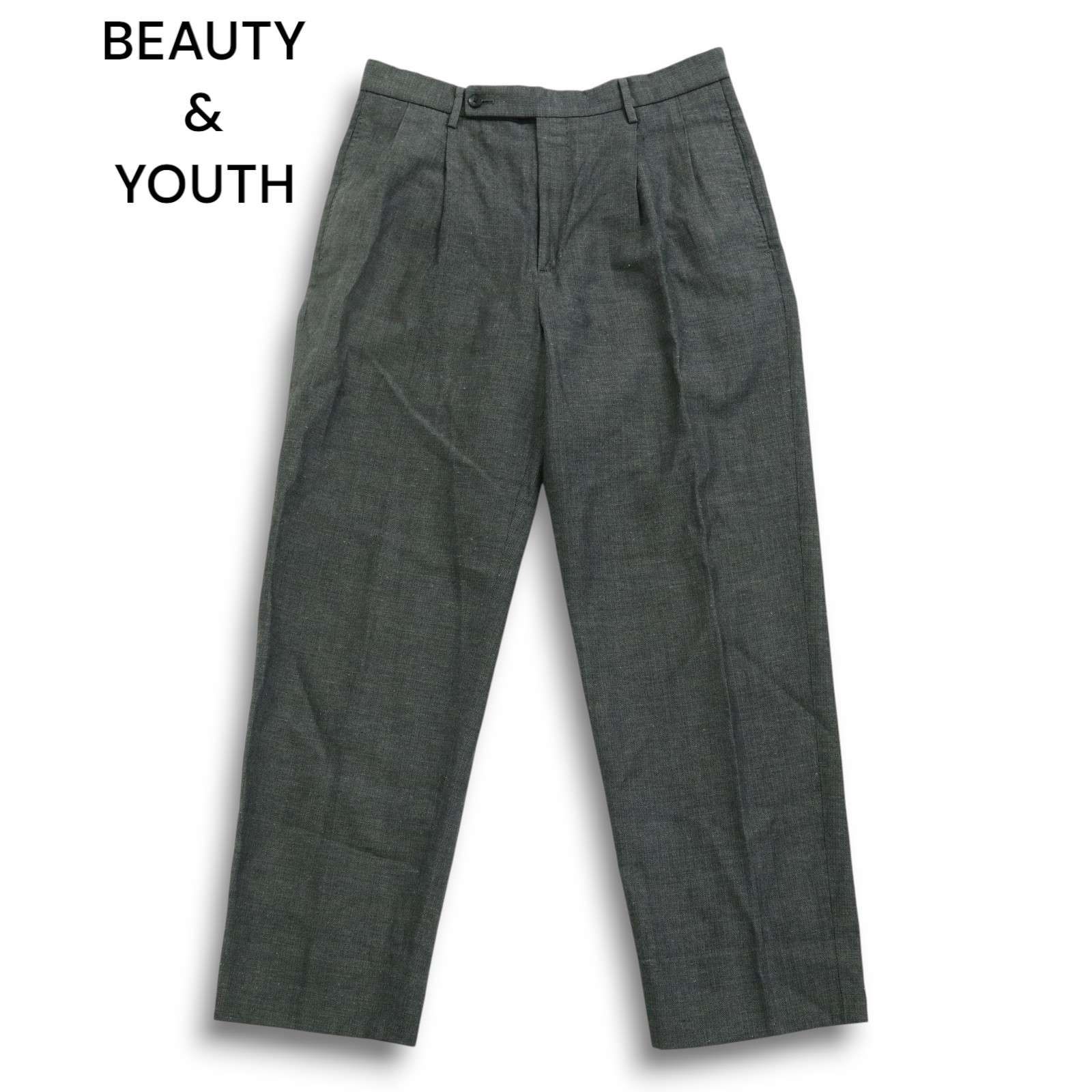 H beauty&youth サマーウールスラックス H＞ハイデンシティ トロピカルウールスラックス