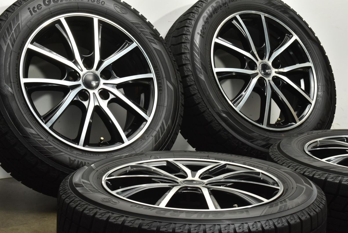 バリ溝 SPORT KRONE 16in 6.5J 48 PCD114.3 ヨコハマ アイスガード iG60 205 60R16 ノア ヴォクシー エスクァイア アクセラ