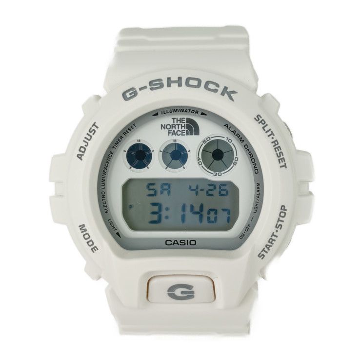 CASIO カシオ 腕時計 G-SHOCK × Supreme × THE NORTH FACE DW-6900NS-7JR ホワイト 樹脂 ステンレス メンズ デジタル クォーツ