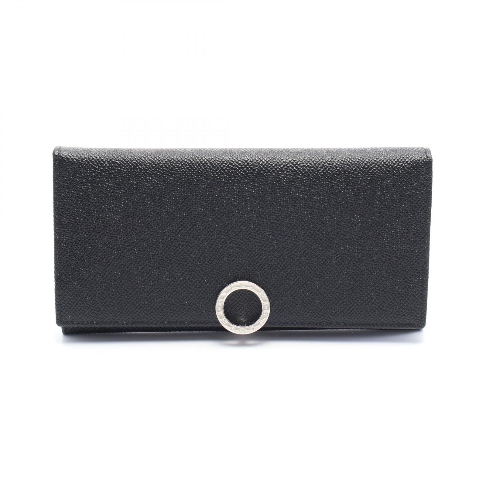 ブルガリ BVLGARI 二つ折り長財布 ブルガリブルガリ クリップ 30412 ブラック レザー 長財布 メンズ