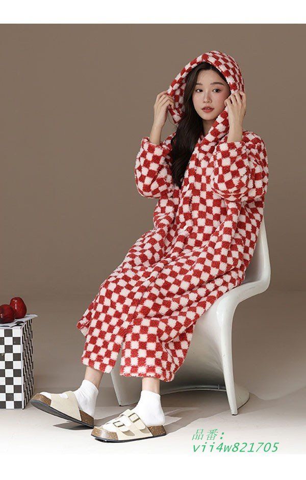 ルームウェア レディース ワンピース 可愛い 寝巻き 寝間着 暖かい 気持ちいい 着る毛布 ゆったり パジャマ 前開き冬 高校生 もこもこ vii4w821705