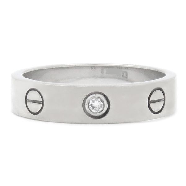 カルティエ Cartier リング 指輪 ミニラブリング 1Pダイヤ K18WG