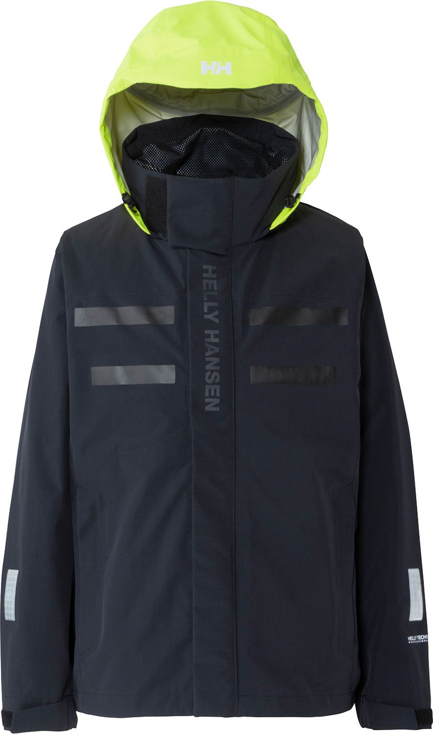 ヘリーハンセン Helly Hansen マリン MILD WIND JACKET メンズ ジャケット フーディ トップス ウェア 防水 撥水 透湿 ドライ 海 雨天 リサイクル 記名ラベル付き HH12558 K ブラック