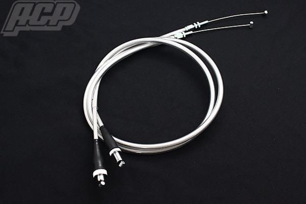 CBX400F アクセルワイヤー セット メッシュ 20センチ ロング