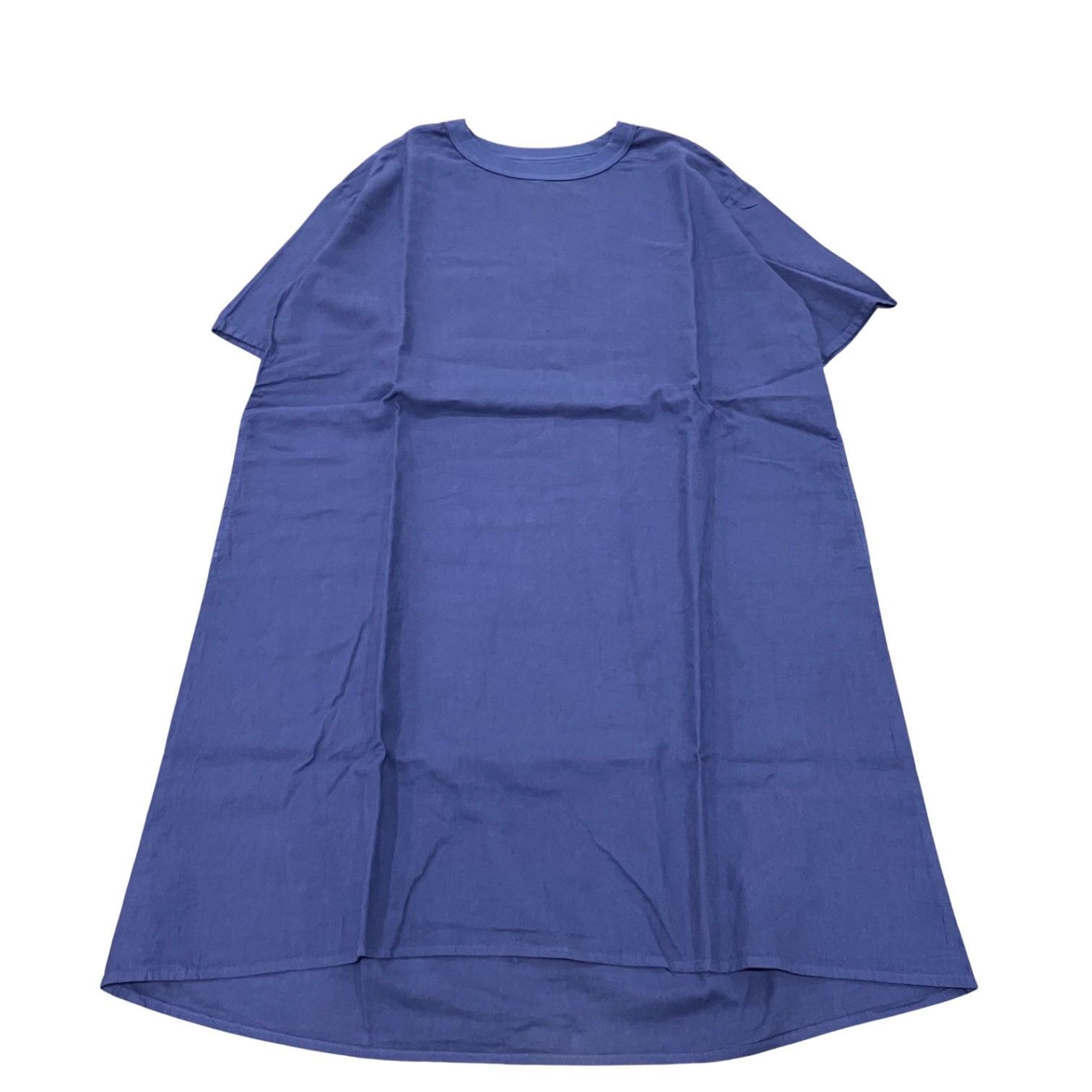 maillot マイヨ linen rich back tuck half sleeve shirt-OP NAVY  