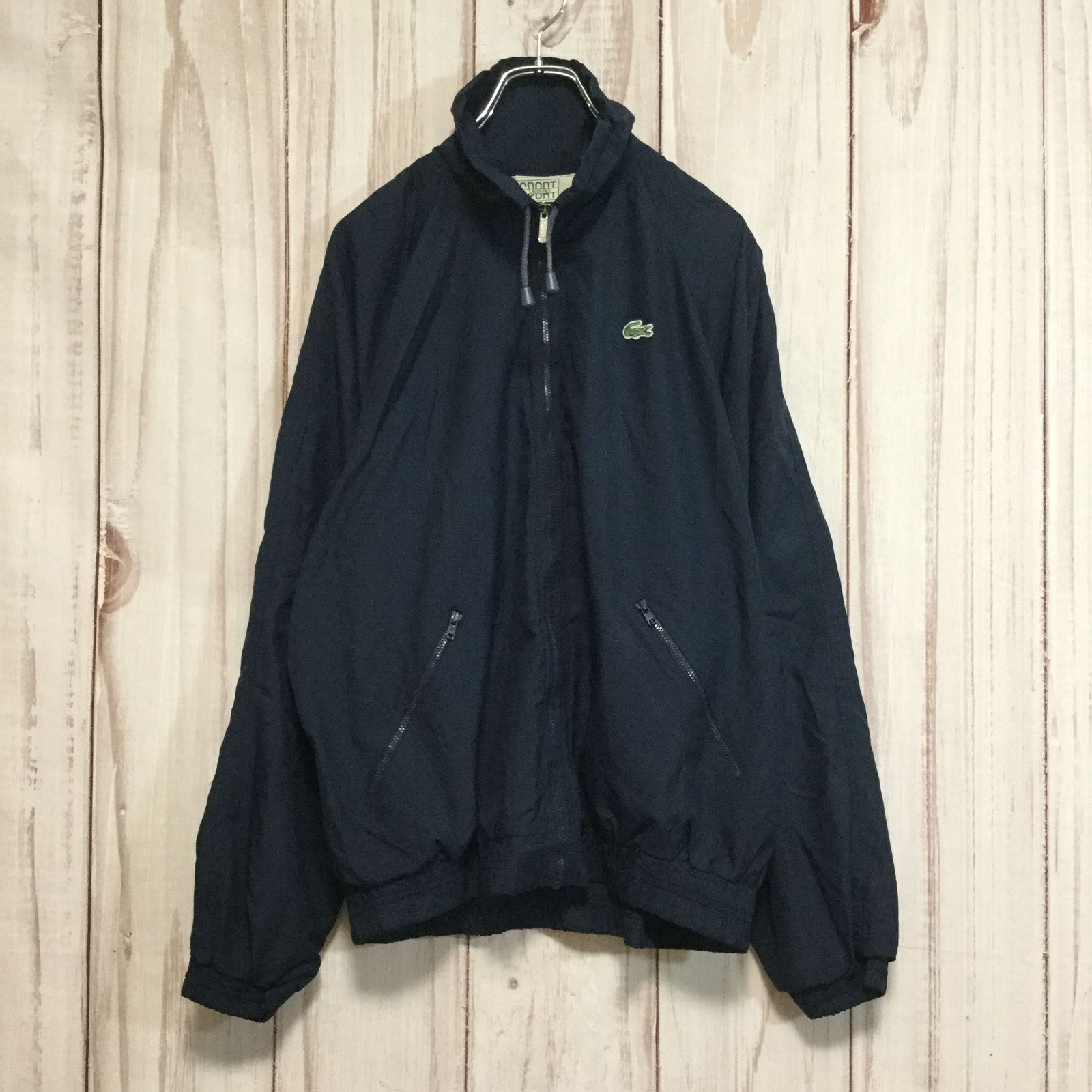 ラコステ ポリジャケット】 90s ワニロゴ ビッグサイズ DEVANLAY 2XL