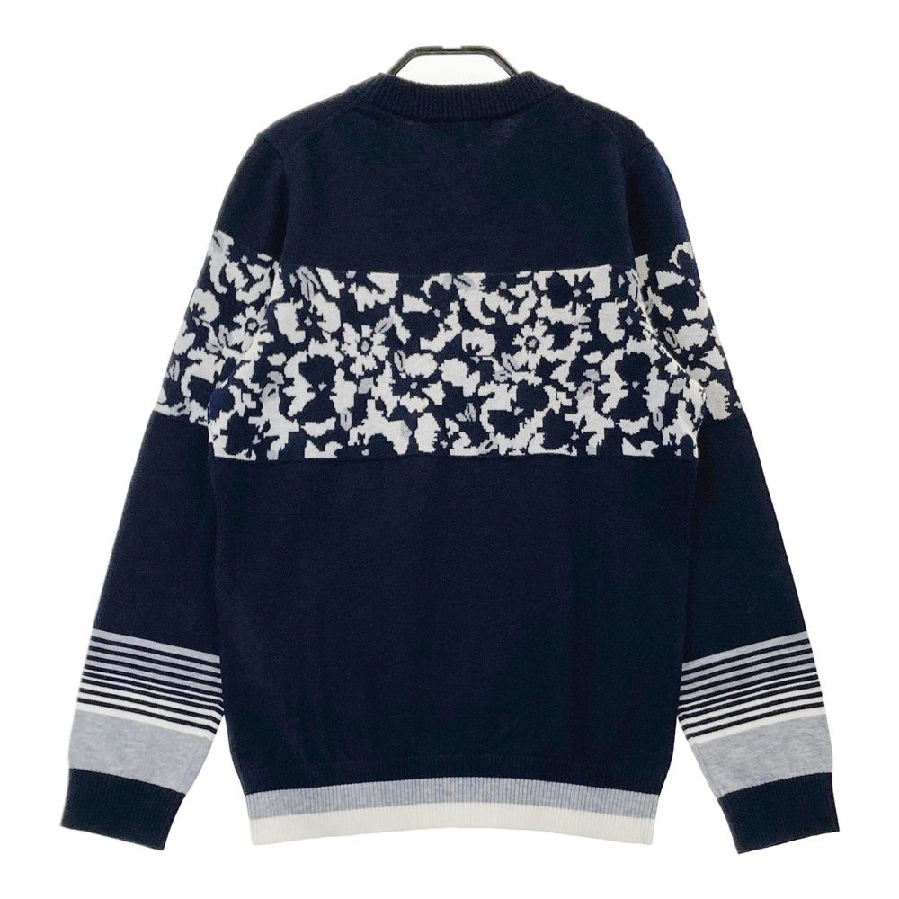 サイズ L CALLAWAY キャロウェイ 2025年モデル ウール混 ニットセーター 総柄 ネイビー系 240101520909 ゴルフウェア レディース ストスト
