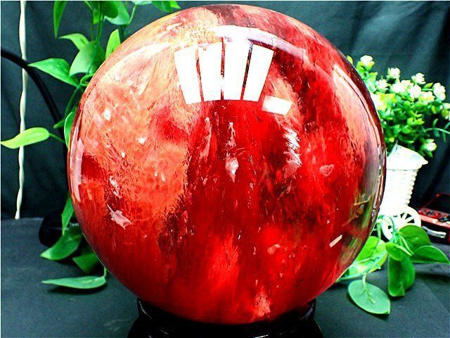 227MM 14825g超綺麗赤水晶丸玉B82E1/536E07C