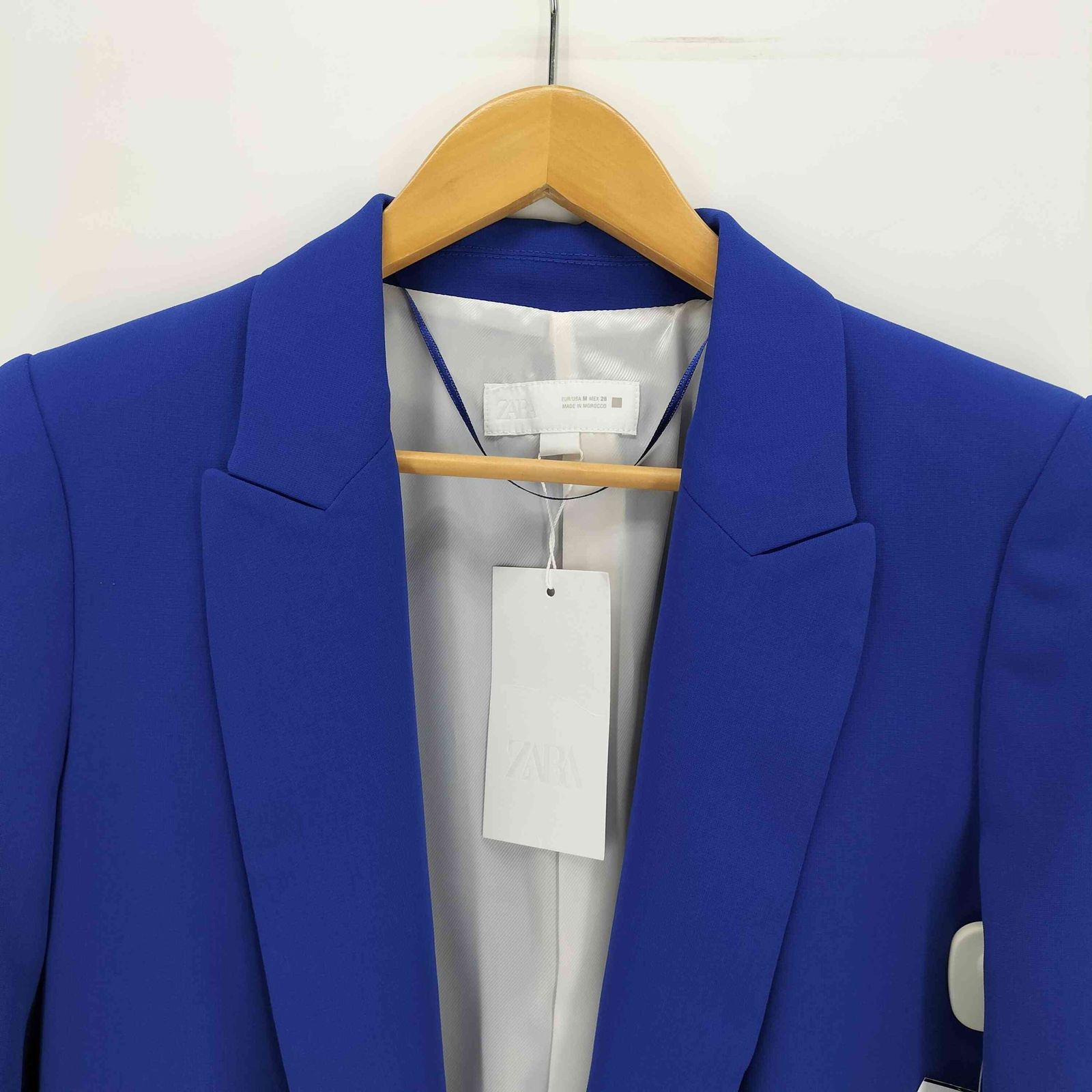 ZARA ザラ　ピンク ロールアップスリーブブレザー Lサイズ ロールアップスリーブブレザー ZARA - メルカリ