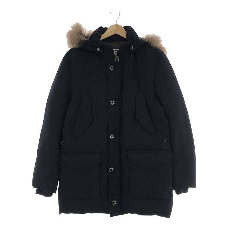 マッキントッシュ フィソロフィー フードダウンジャケット 紺 34 MACKINTOSH PHILOSOPHY / マッキントッシュフィロソフィー