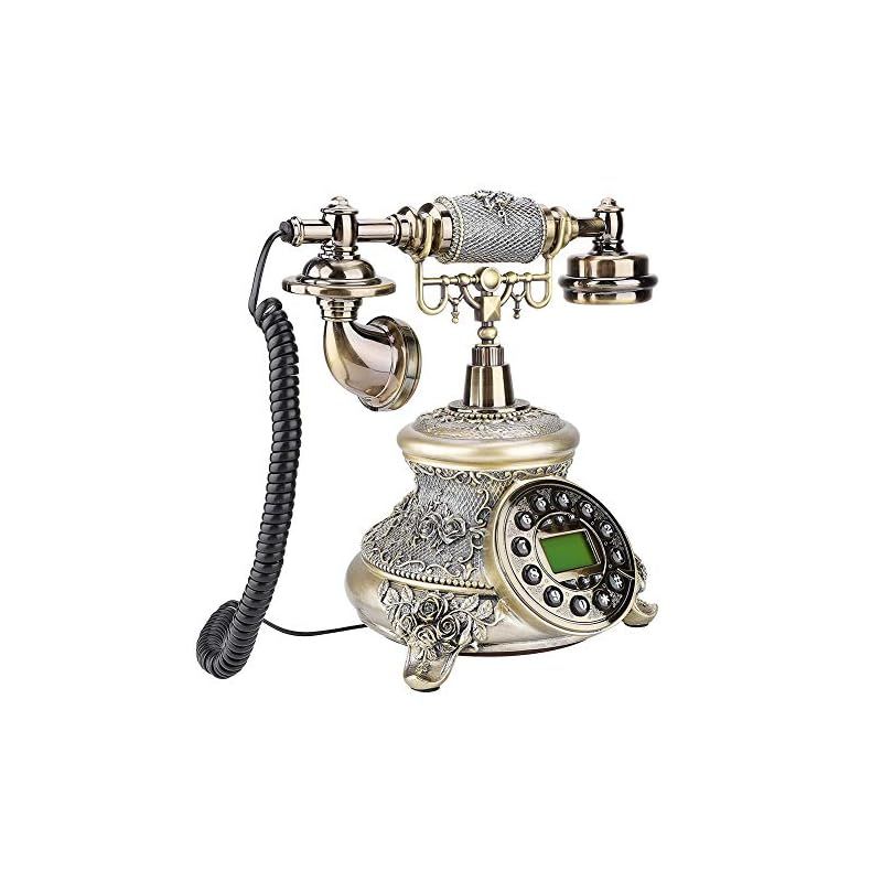 Acogedor ヨーロッパスタイル固定電話 アンティーク電話機 自宅レトロ電話 家庭装飾電話機 ホテル ホーム用 1 USTAUSTRALIA_COM_AU