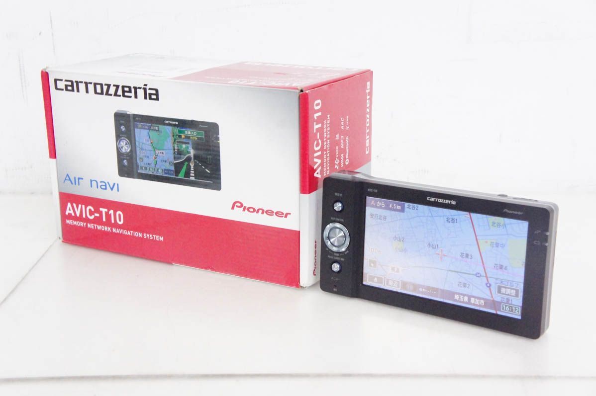 Pioneerパイオニア 5.8V型ワイド ポータブルナビゲーション AVIC-T10 carrozzeria Air navi エアーナビ