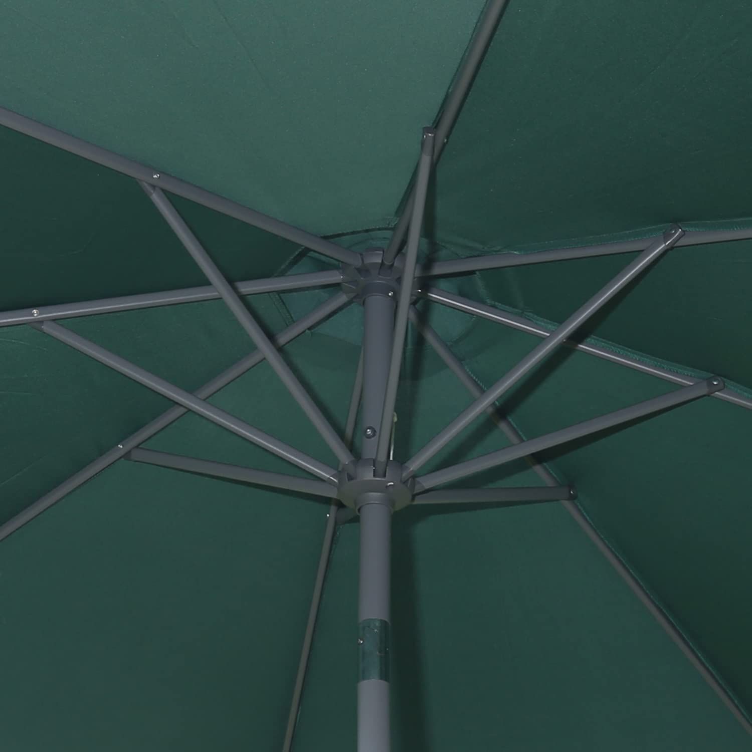 在庫処分 不二貿易 ガーデン パラソル アルミ 幅244×奥行244×高さ234cm グリーン 日除け チルト機能 クランク開閉 直径270cm 85184 WWW_OLIVIERBERNSTEIN_COM