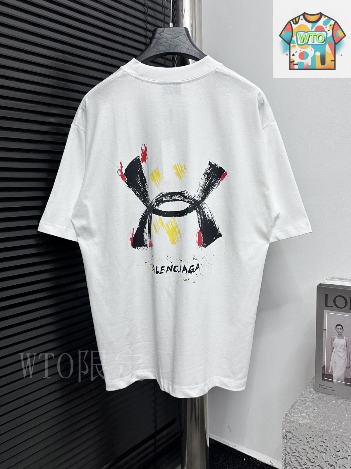 今日WTO】Balenciaga 25ss アルファベットプリント T シャツ