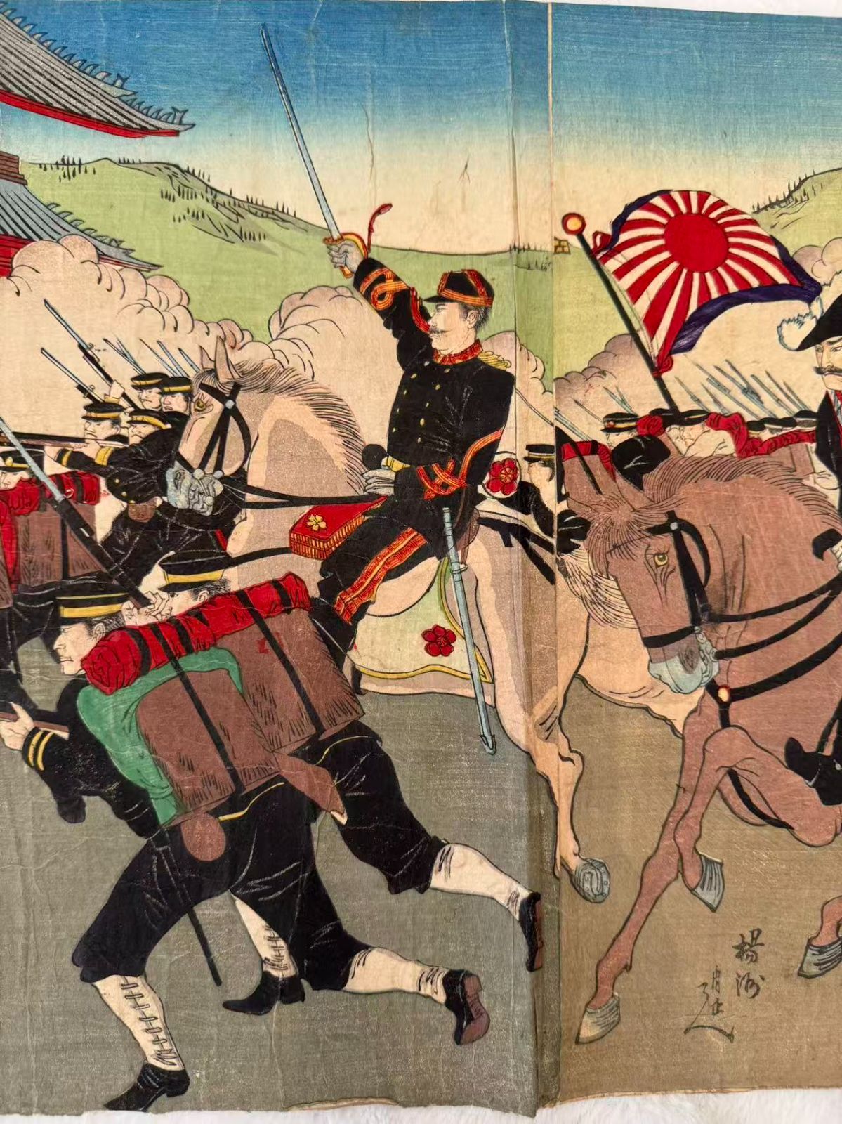 大鳥公使大院君を擁護入城の図